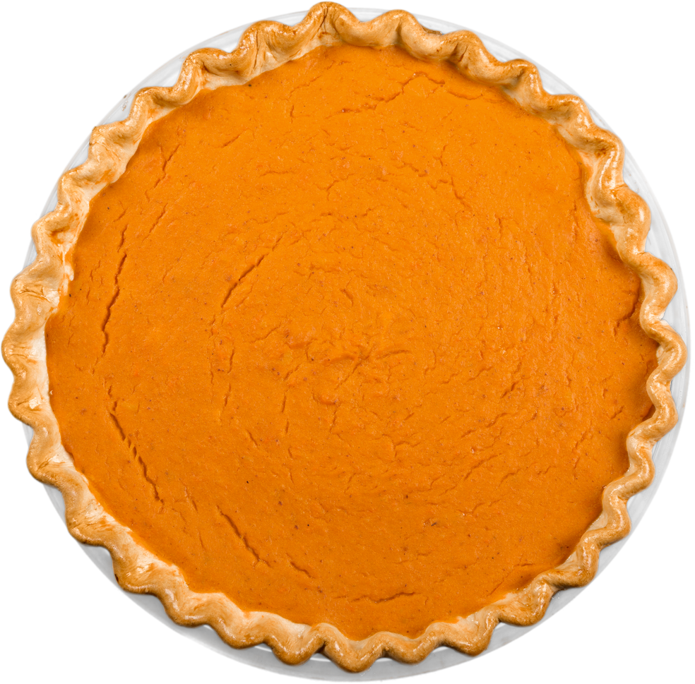 Pumpkin Pie Top View